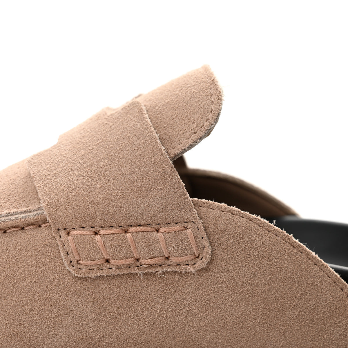 Hermes Suede Calfskin Womens Go Mules 37 Beige Nude 10 of 10