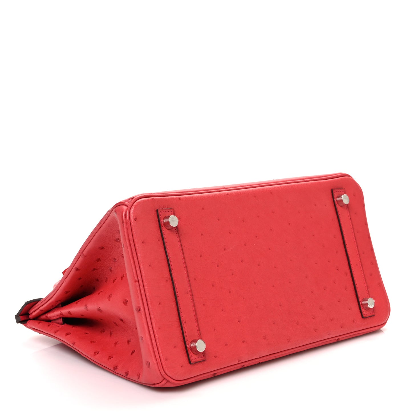 Ostrich Birkin 30 Bougainvillea