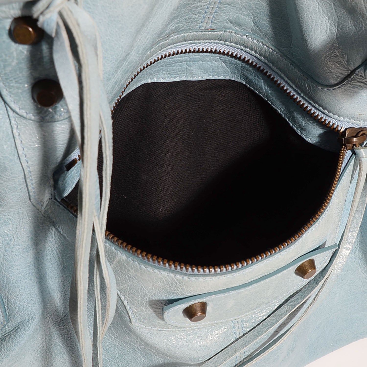 Balenciaga Chevre Classic Hardware Work Sky Blue 11 of 13