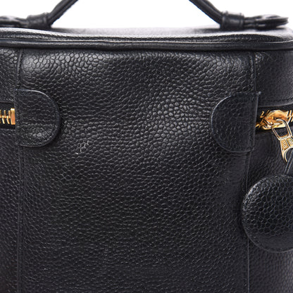 Chanel Caviar Cosmetic Vanity Bag Black 13 of 13