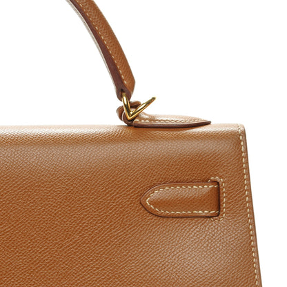 Hermes Courchevel Kelly Sellier 32 Gold 10 of 29