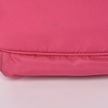 Prada Tessuto Nylon Vela Saffiano Mini Single Snap Buckle Backpack Fuxia 14 of 14