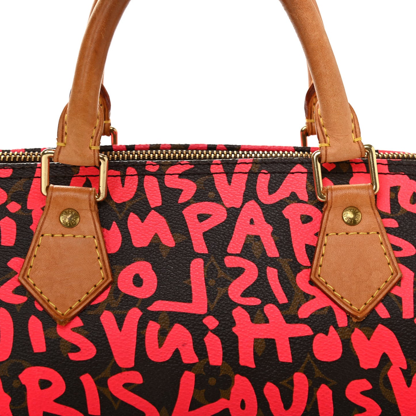Monogram Graffiti Speedy 30 Fuchsia