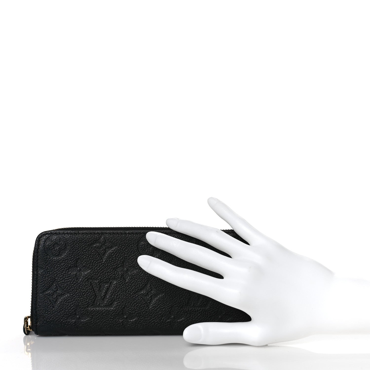 Louis Vuitton Empreinte Clemence Wallet Black 2 of 8