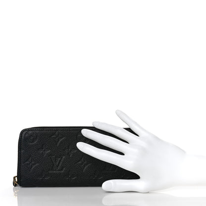 Louis Vuitton Empreinte Clemence Wallet Black 2 of 8