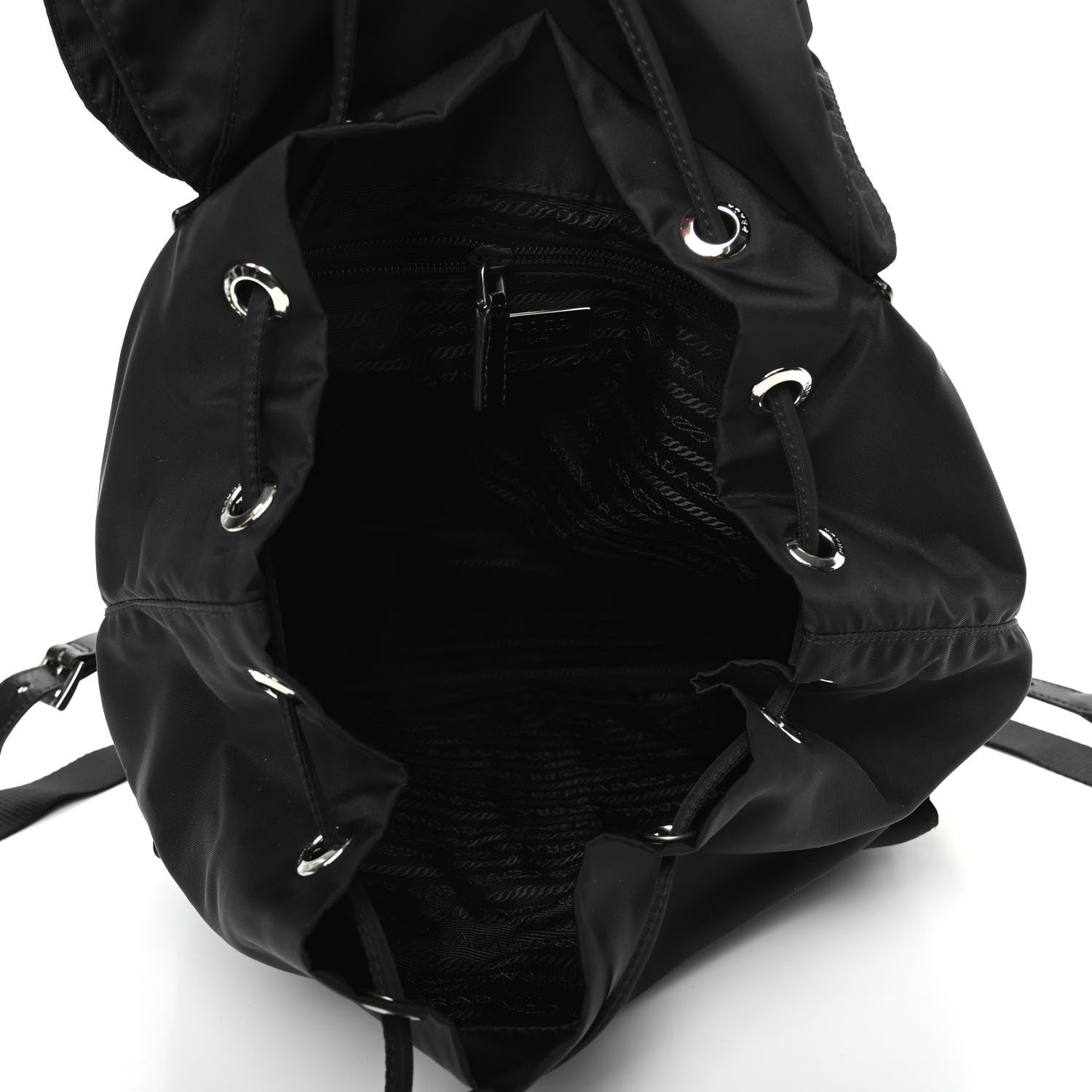 Prada Nylon Vela Backpack Black 5 of 8