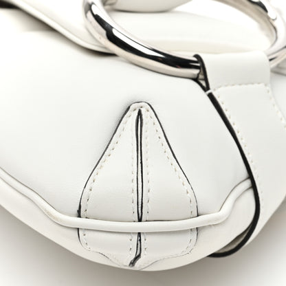Gucci Nappa Vertical Matelasse Medium Maxi Horsebit Chain Shoulder Bag Mystic White 9 of 9
