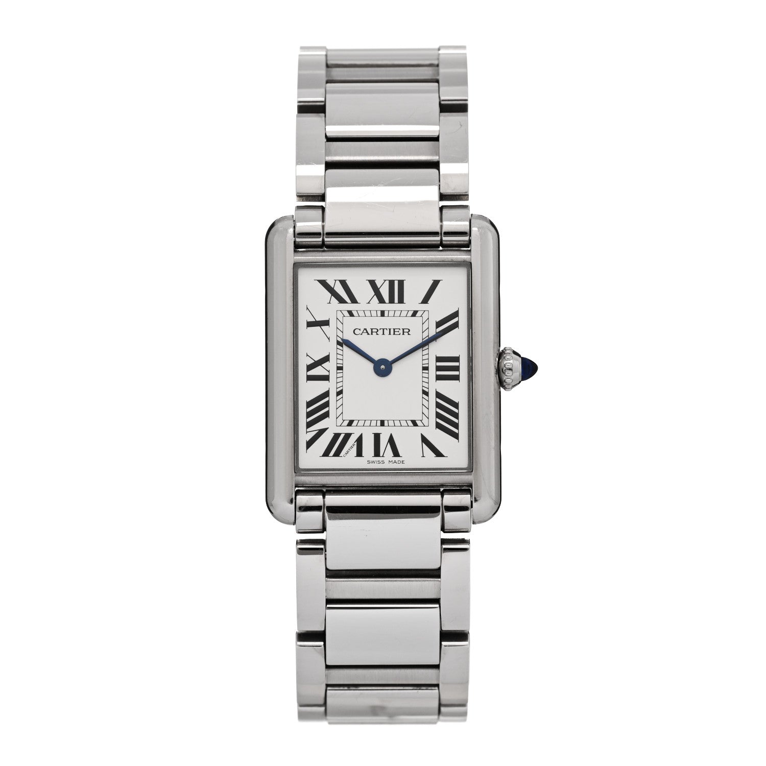Cartier Stainless Steel 25mm Must de Cartier Tank Quartz Watch 1 of 5
