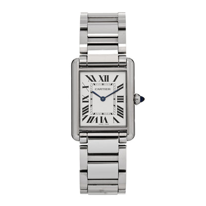 Cartier Stainless Steel 25mm Must de Cartier Tank Quartz Watch 1 of 5