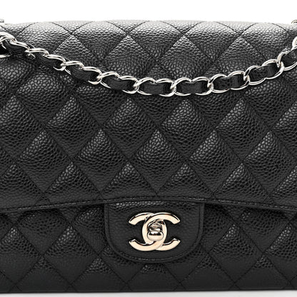 Chanel Caviar Quilted Medium Double Flap Black 8 of 11