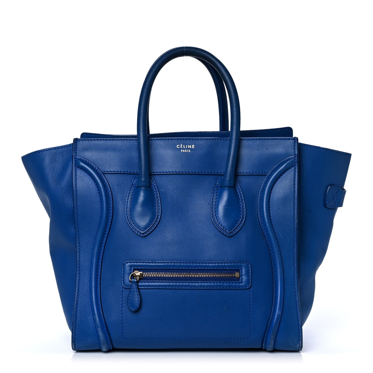 Celine Smooth Calfskin Mini Luggage Royal Blue 1 of 18