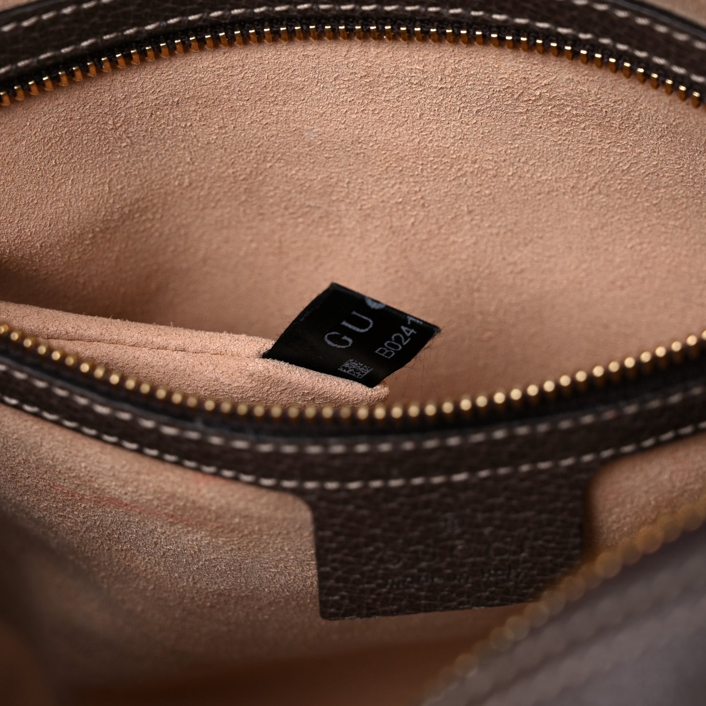 GG Supreme Monogram Web Small Ophidia Shoulder Bag Brown