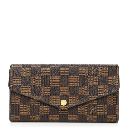 Louis Vuitton Damier Ebene Sarah Wallet NM 1 of 10