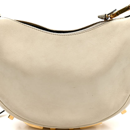 Fendi Vitello Grace Matte Mini Fendigraphy Hobo Bag White Ice 12 of 16