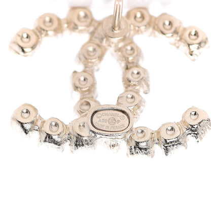 Chanel Crystal CC Earrings Gold 3 of 5