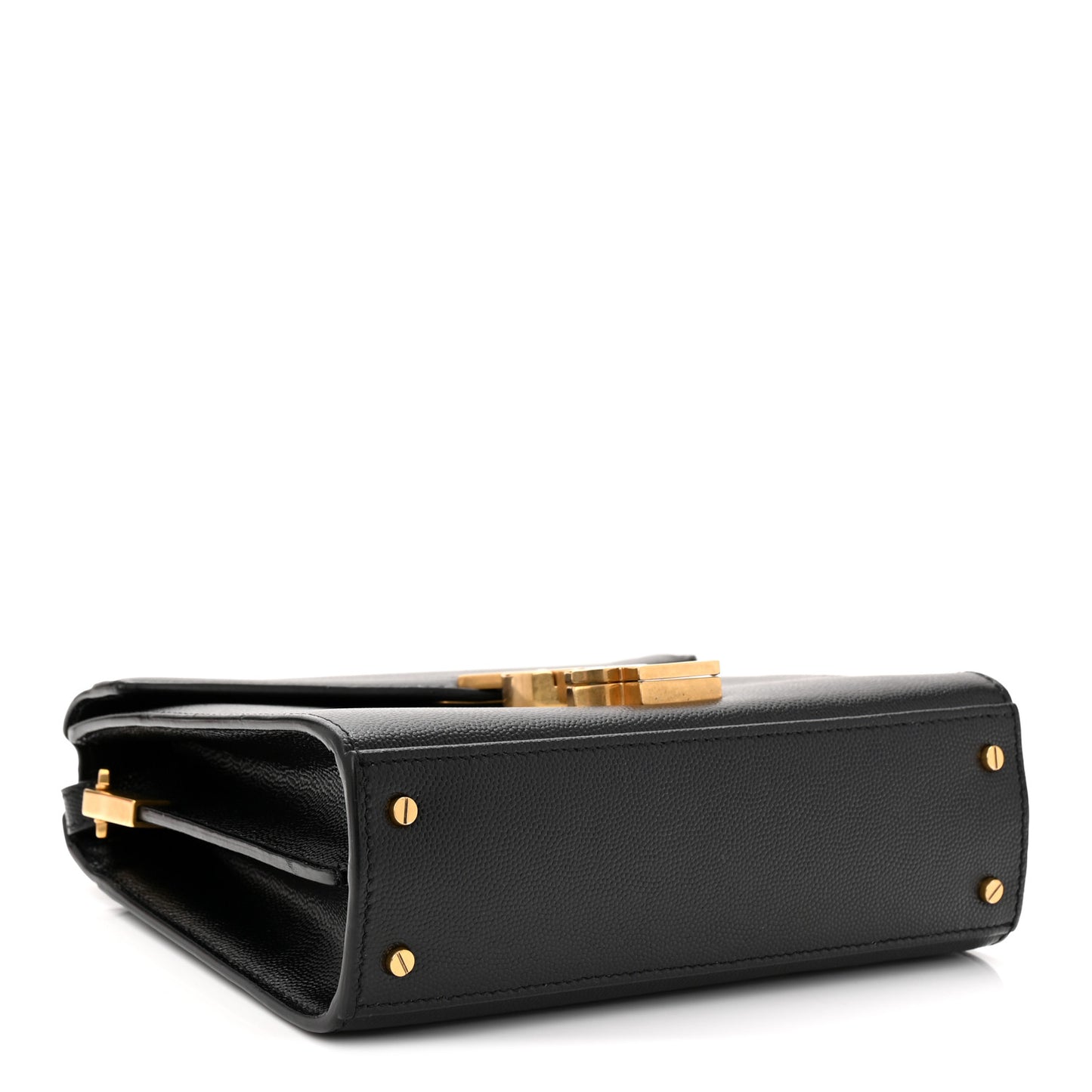 Grain De Poudre Mini Classic Monogram Cassandra Top Handle Black