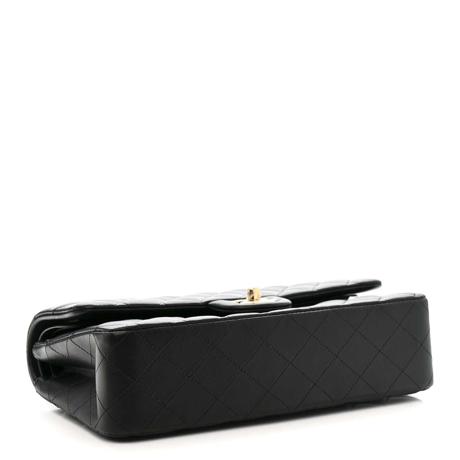 Chanel Lambskin Quilted Medium Double Flap Black 4 of 14