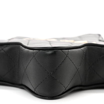 Chanel Lambskin Quilted Walk of Fame Star Bag Black 10 of 11