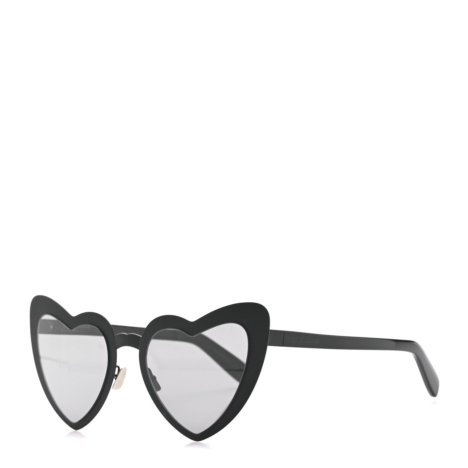 Saint Laurent Acetate Heart Frame Loulou SL181 Sunglasses Black 1 of 8