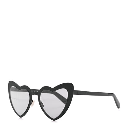 Saint Laurent Acetate Heart Frame Loulou SL181 Sunglasses Black 1 of 8