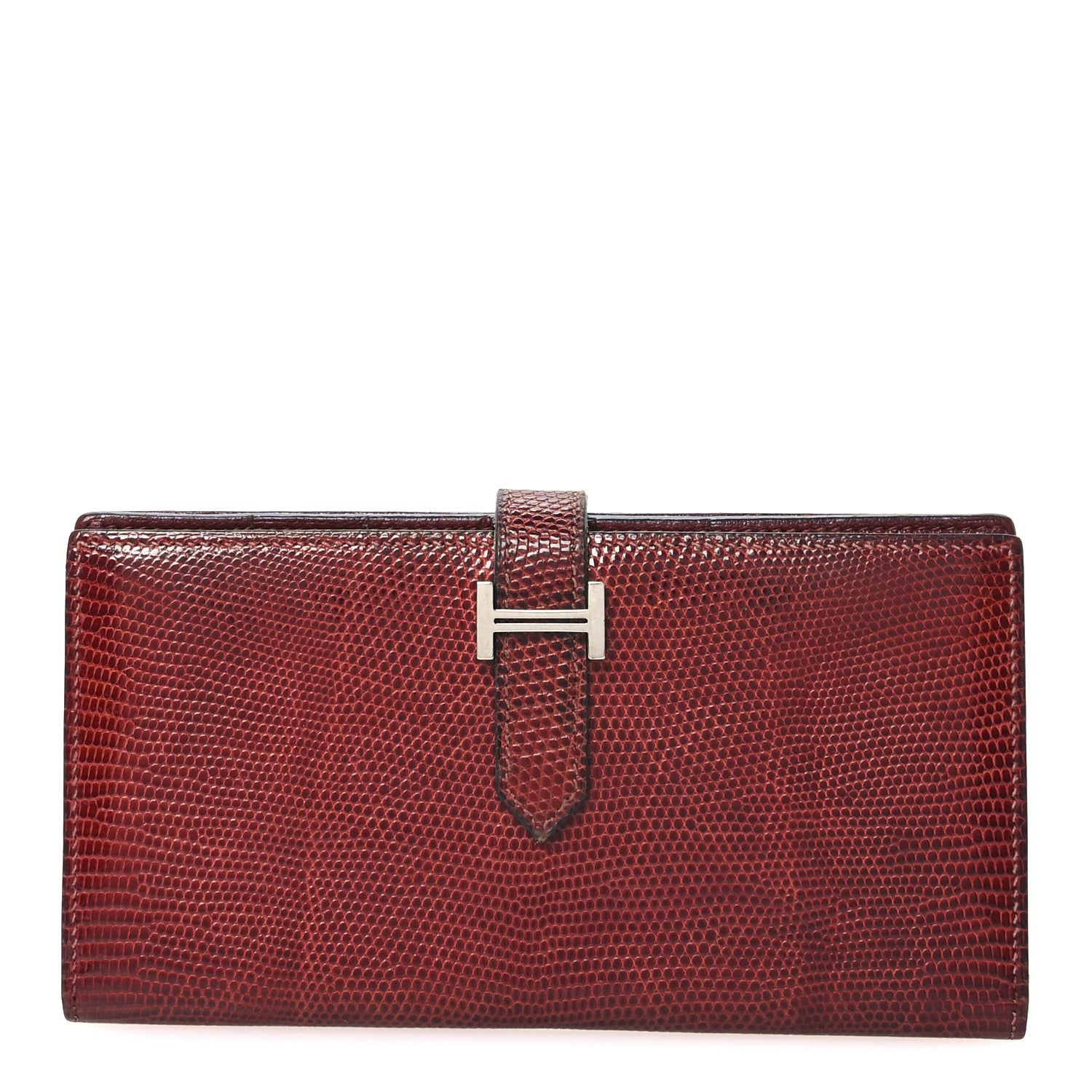 Hermes Lizard Bearn Wallet Etrusque 1 of 8