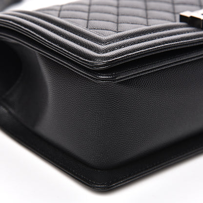 Chanel Caviar Quilted Medium Boy Flap Black 7 of 9