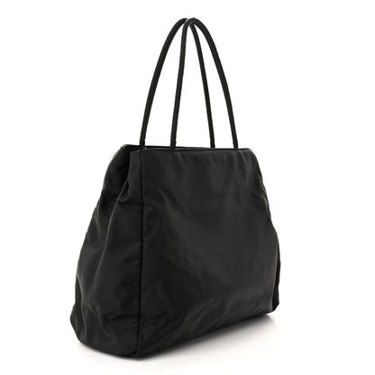 Prada Nylon Tessuto Shopping Tote Black 3 of 9