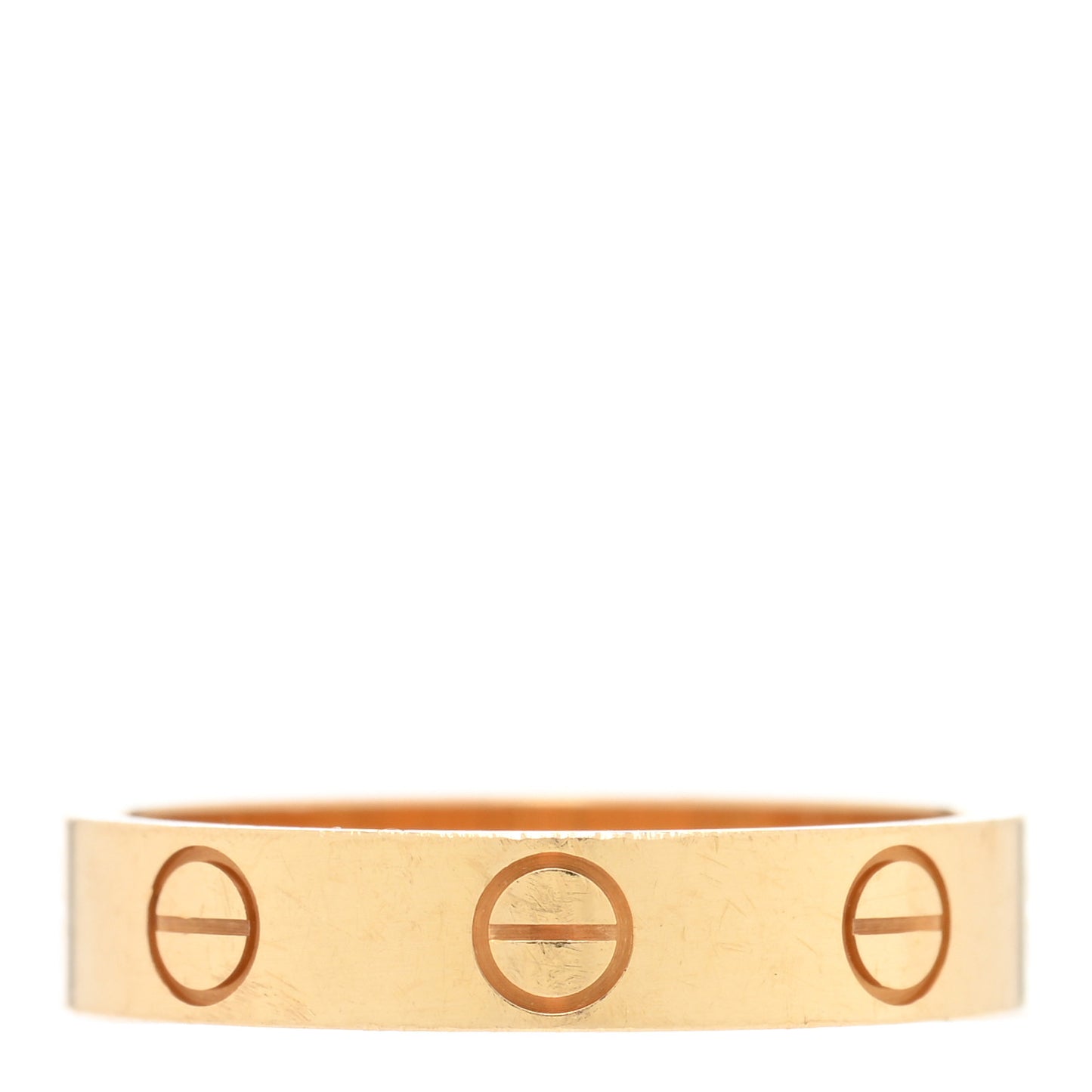 18K Yellow Gold 3.5mm LOVE Wedding Band Ring 49 5