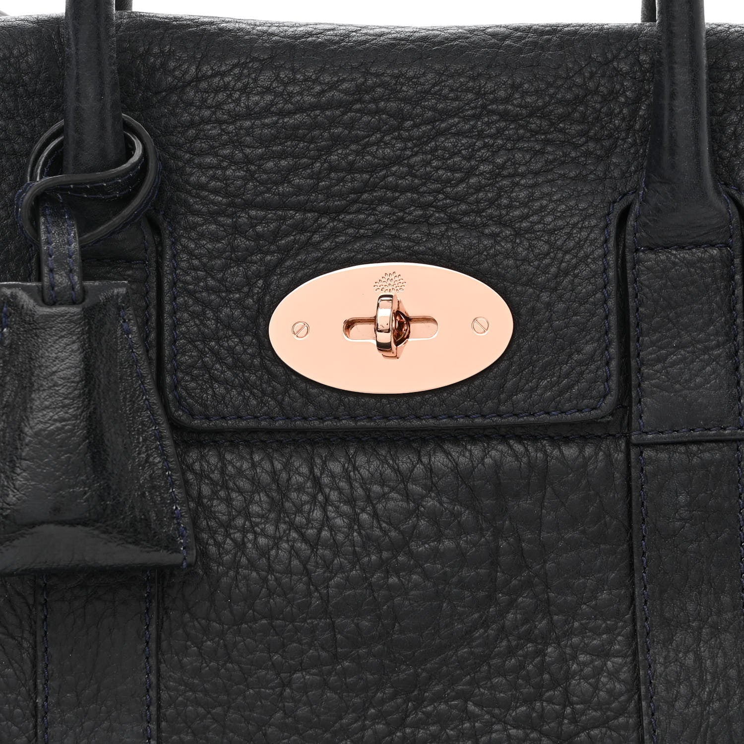 Mulberry High Pebbled Mix Grain Heritage Bayswater Nightshade Blue 8 of 10