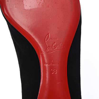 Christian Louboutin Veau Velours Anemosea Flats 38 Black 9 of 14