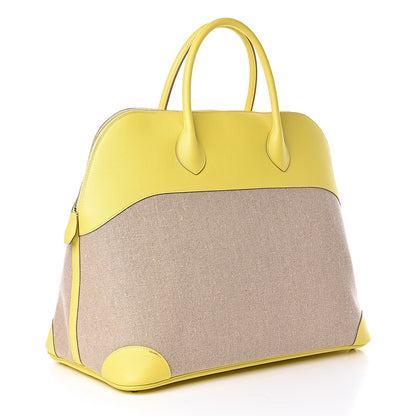 Hermes Toile De Camp Evercolor Bolide 45 Ficelle Lime 3 of 10