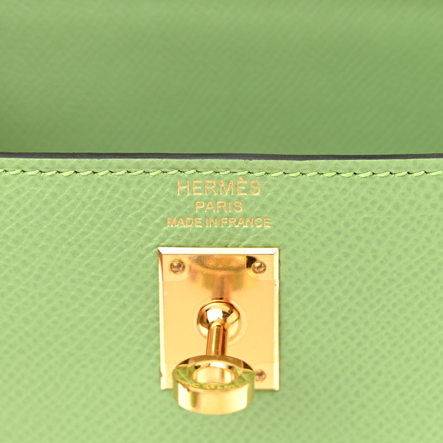 Hermes Epsom Kelly Sellier 25 Vert Criquet 6 of 12