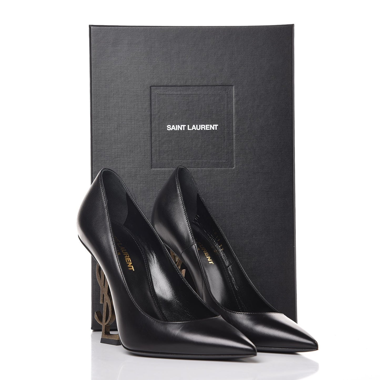 Calfskin Opyum 100 Pumps 37 Black Gold