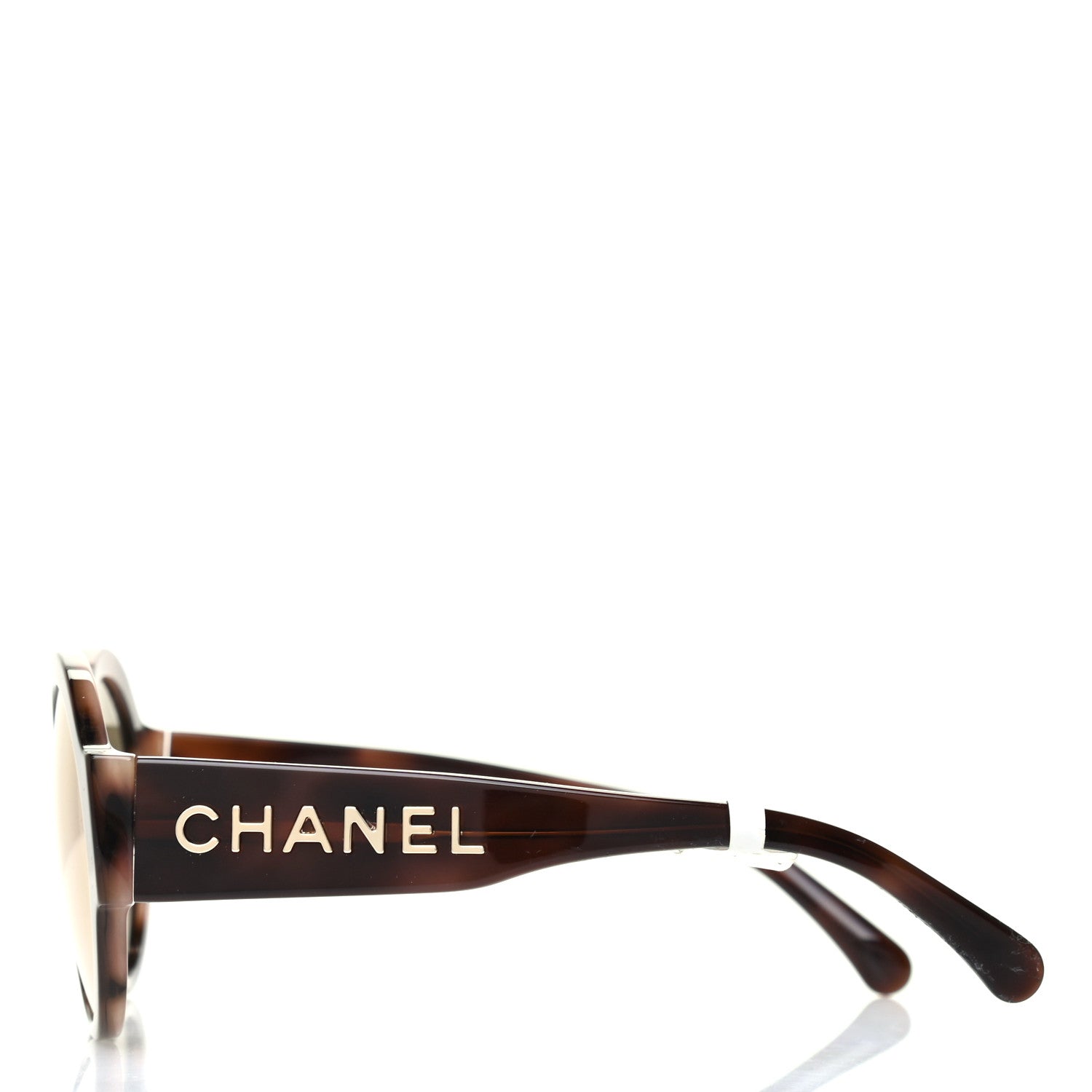 Chanel Acetate Polarized Round Sunglasses 5410 Tortoise 3 of 7