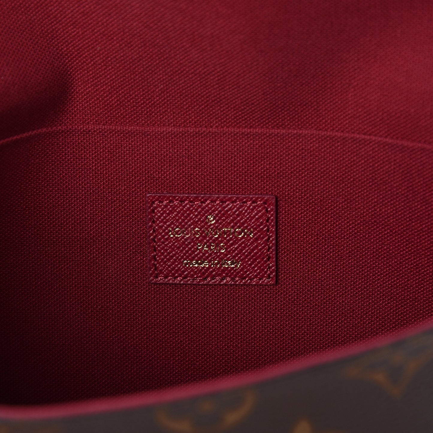 Monogram Pochette Felicie Chain Wallet Fuchsia