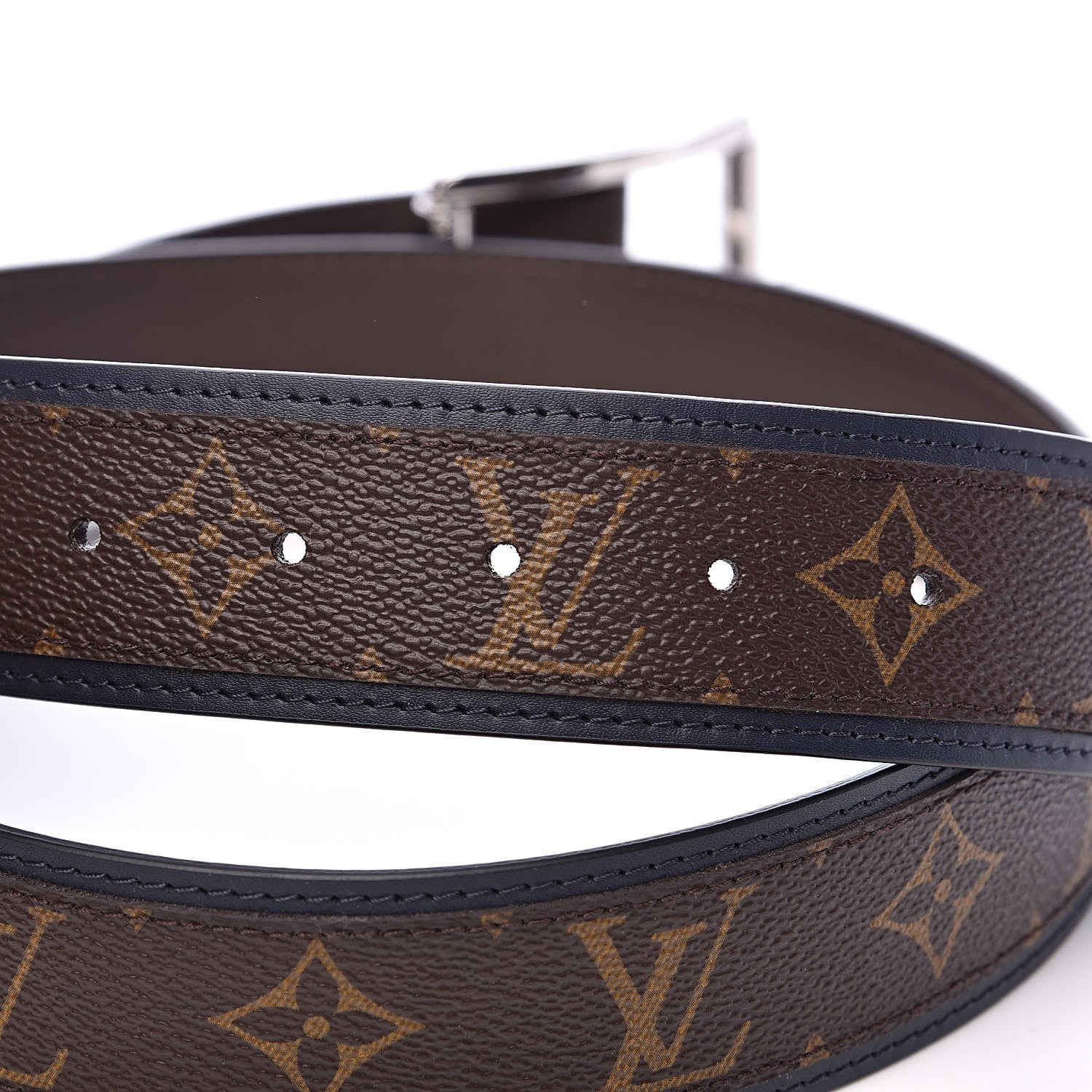 Louis Vuitton Monogram Macassar Mens Reverso 40mm 95 38 Belt 5 of 6