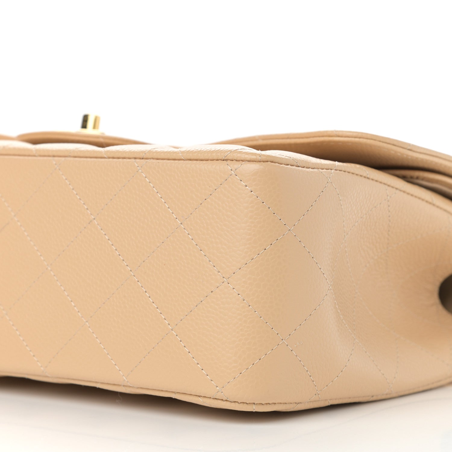 Chanel Caviar Quilted Jumbo Double Flap Beige Clair 9 of 12