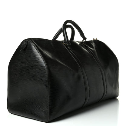 Louis Vuitton Epi Keepall 50 Black 2 of 8