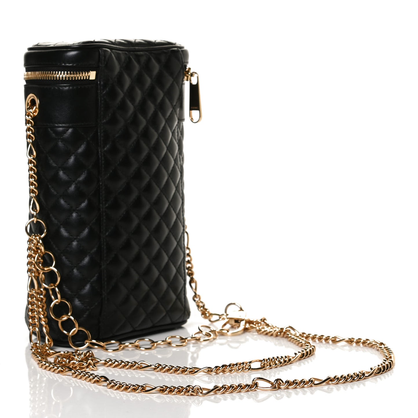 Calfskin Trapuntata Zumi Belt Bag Black