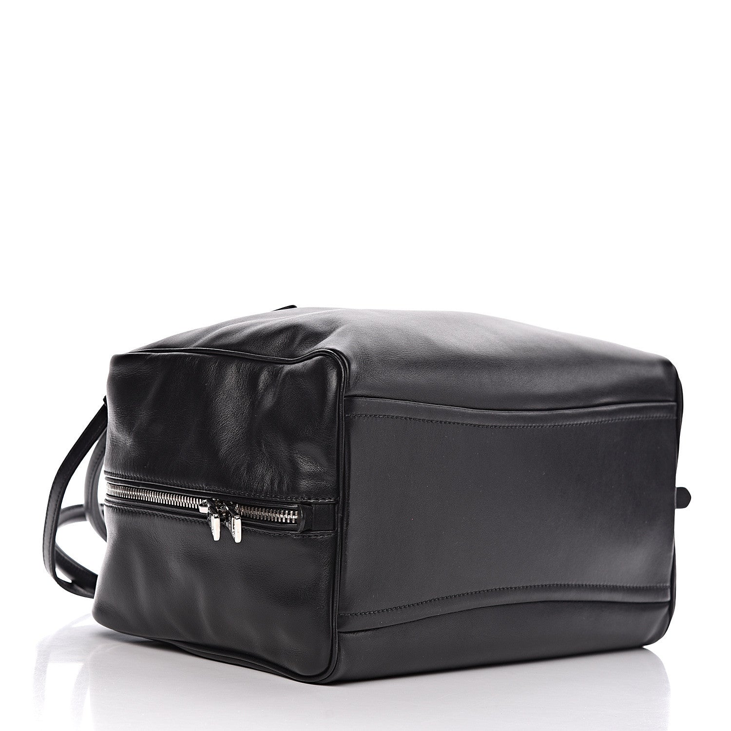 Prada Soft Calf Large Inside Tote Black Mughetto 4 of 9