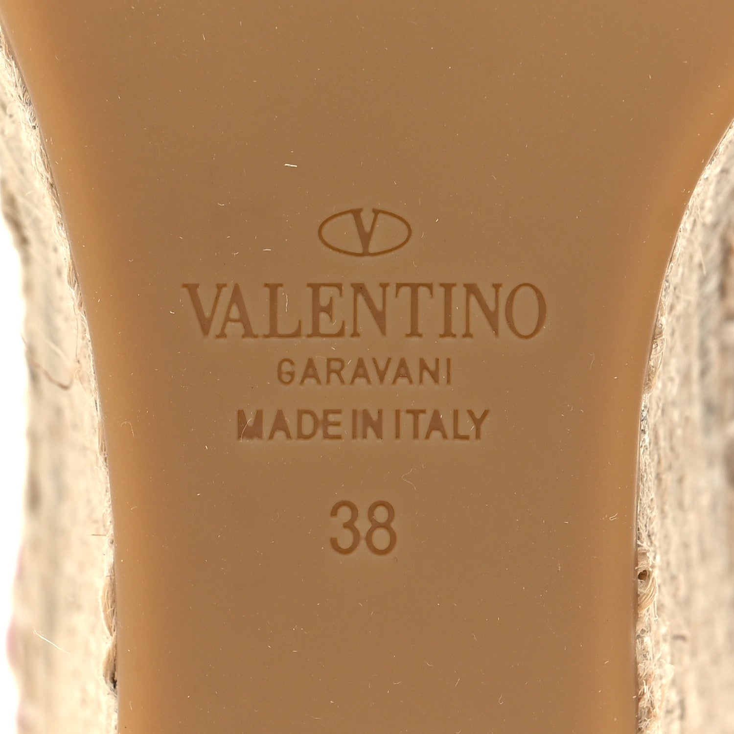 Valentino Garavani Grained Calfskin Rockstud Ankle Strap Espadrille 15/105mm Wedge Sandals 38 Rose Violet Prune 7 of 9