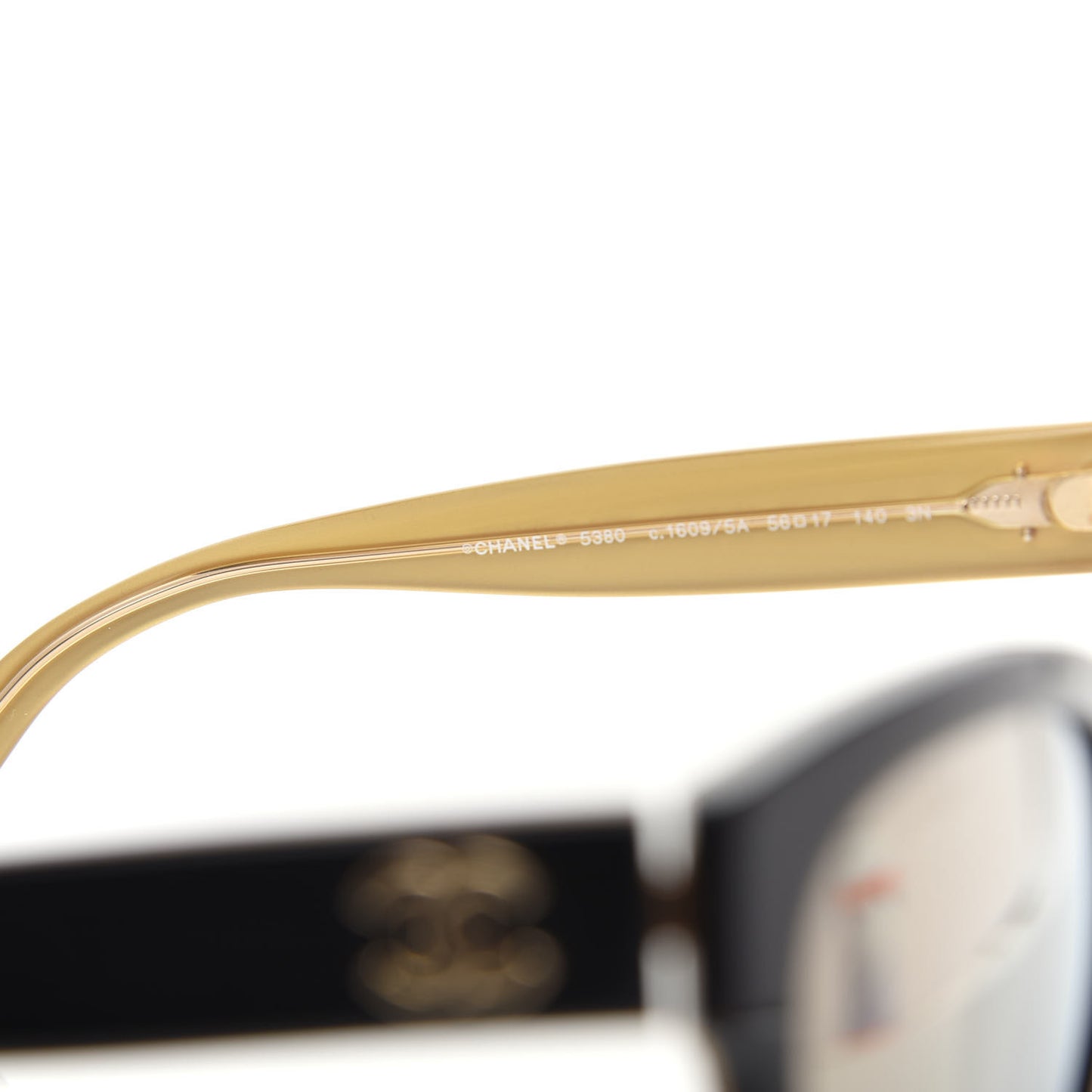 Acetate Square CC Sunglasses 5380 Black