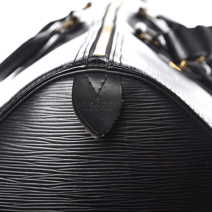 Louis Vuitton Epi Keepall 55 Black 6 of 12