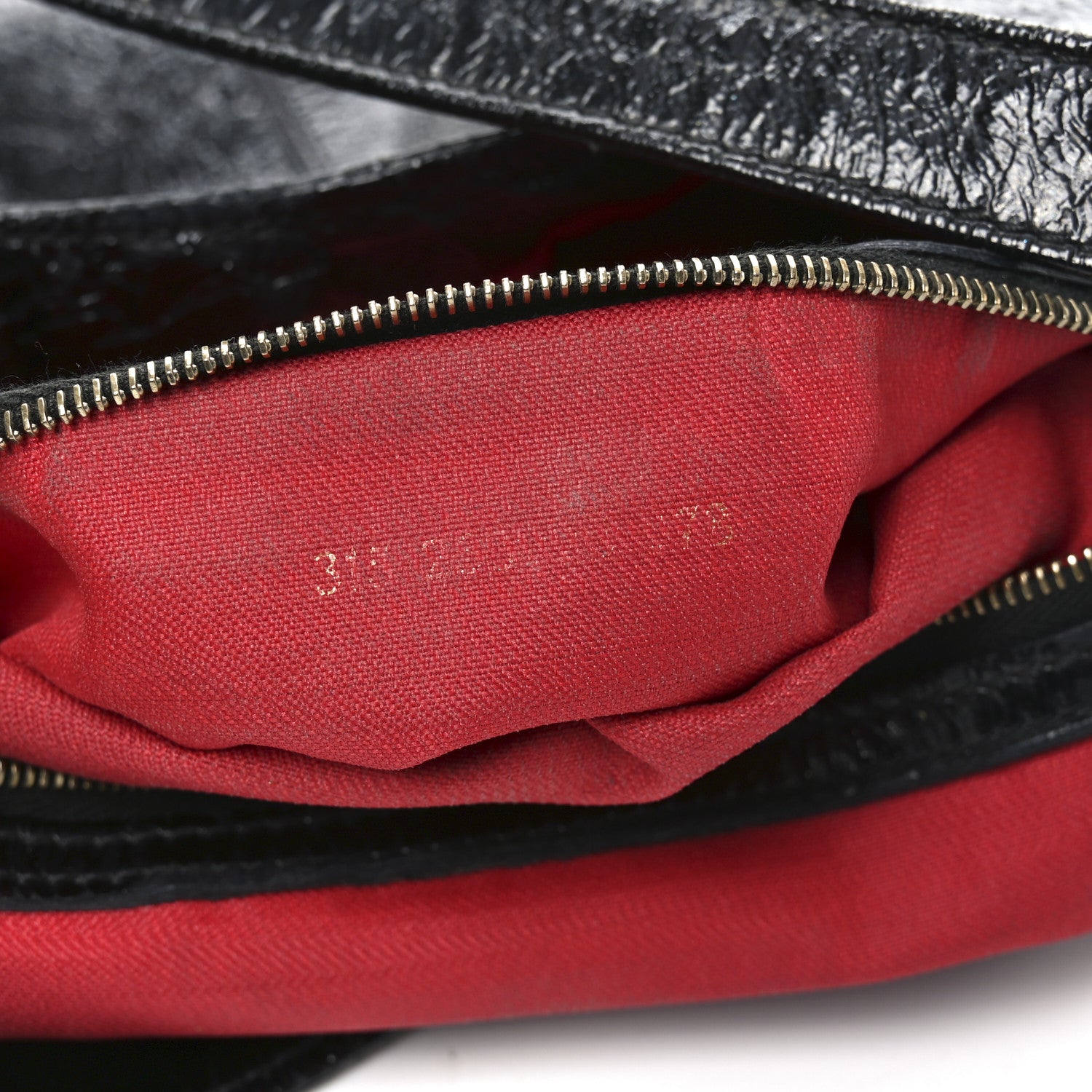 Fendi Crinkled Calfskin Baguette Shoulder Bag Black 7 of 11