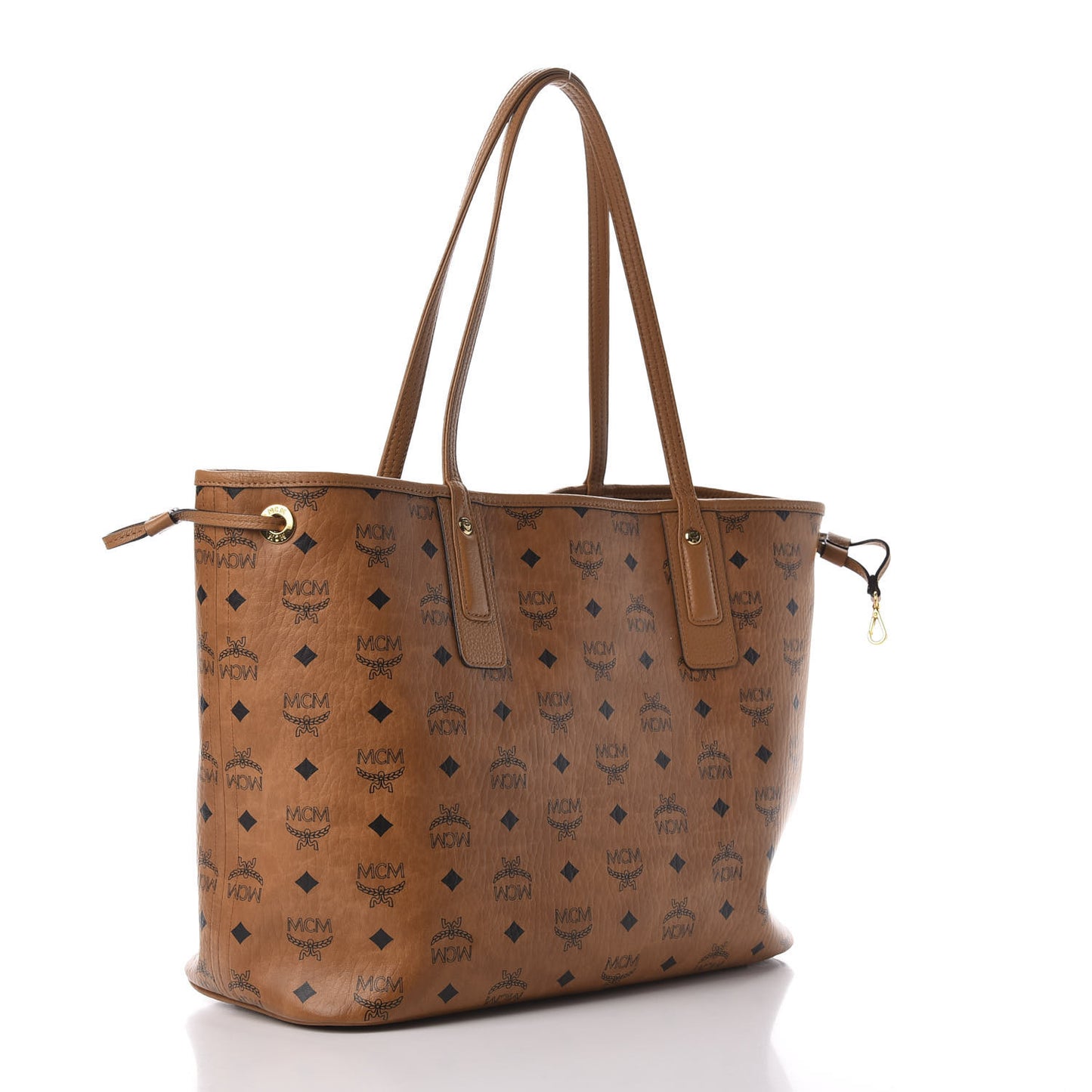 Visetos Medium Liz Reversible Shopper Tote Cognac