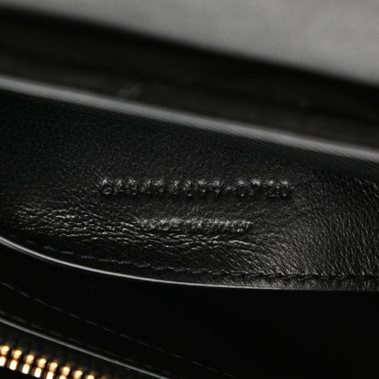 Saint Laurent Suede Calfskin Y Quilted Monogram Small Loulou Chain Satchel Black 8 of 11