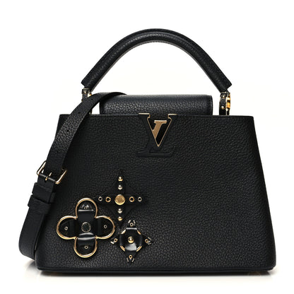 Louis Vuitton Taurillon Mechanical Flowers Capucines BB Black 1 of 10