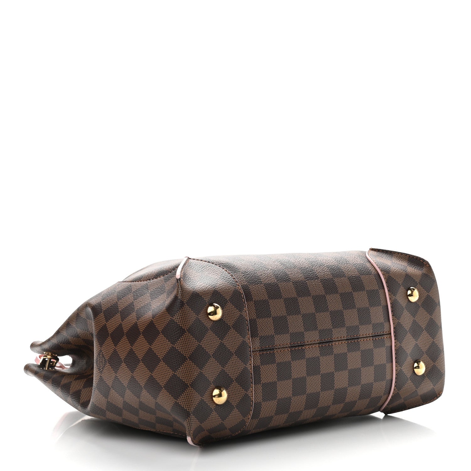 Louis Vuitton Damier Ebene Caissa Hobo Rose Ballerine 4 of 13