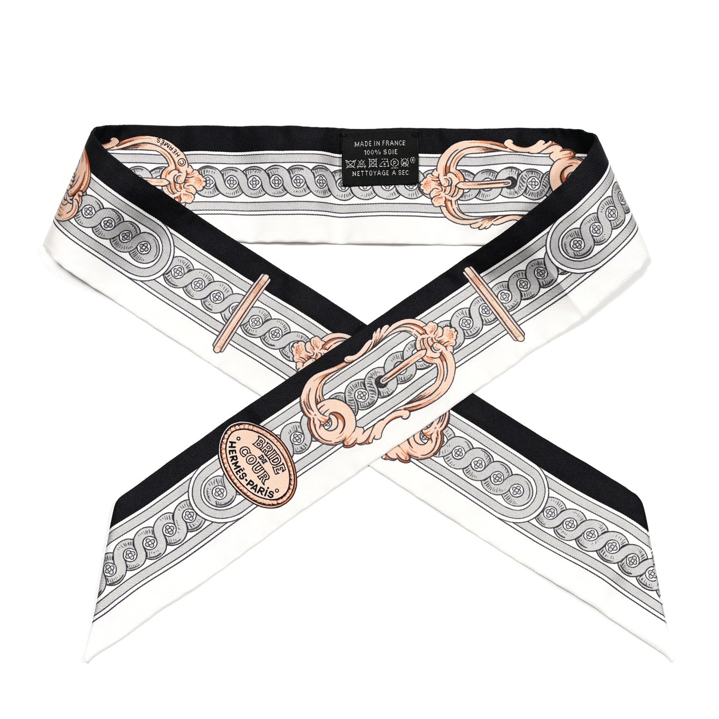 Silk Bride De Cour Twilly Black White Or Rose