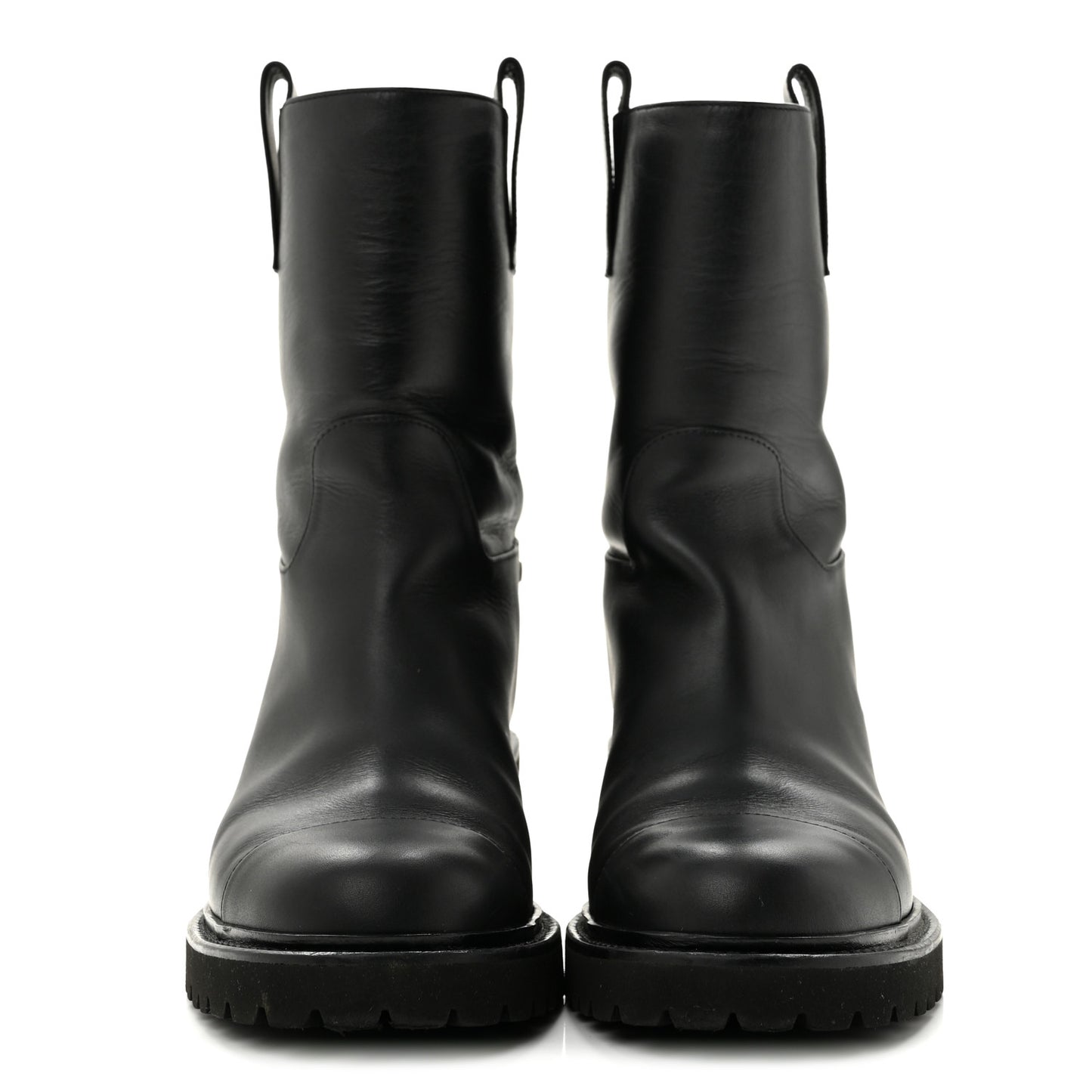 Calfskin CC Ankle Boots 36 Black